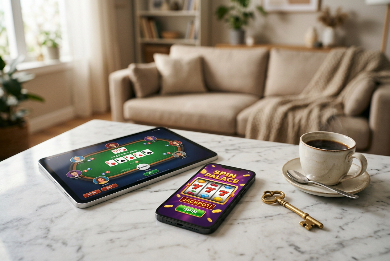 Modern digital interface for legal Greek online casinos.